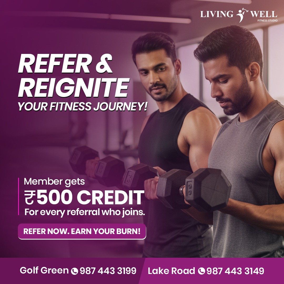 living well fitness studio referral offer